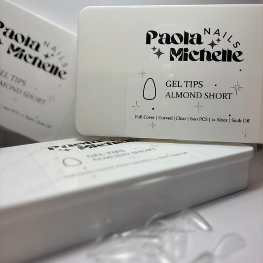 Gel tips Almond Short